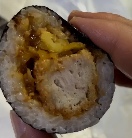 통돈까스김밥 한조각사진